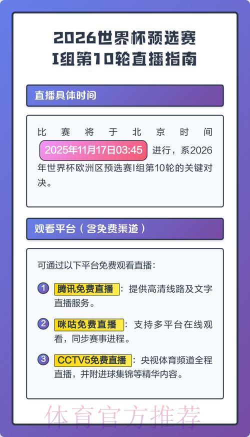 2026年世界杯官方直播网页版最新网址获取指南